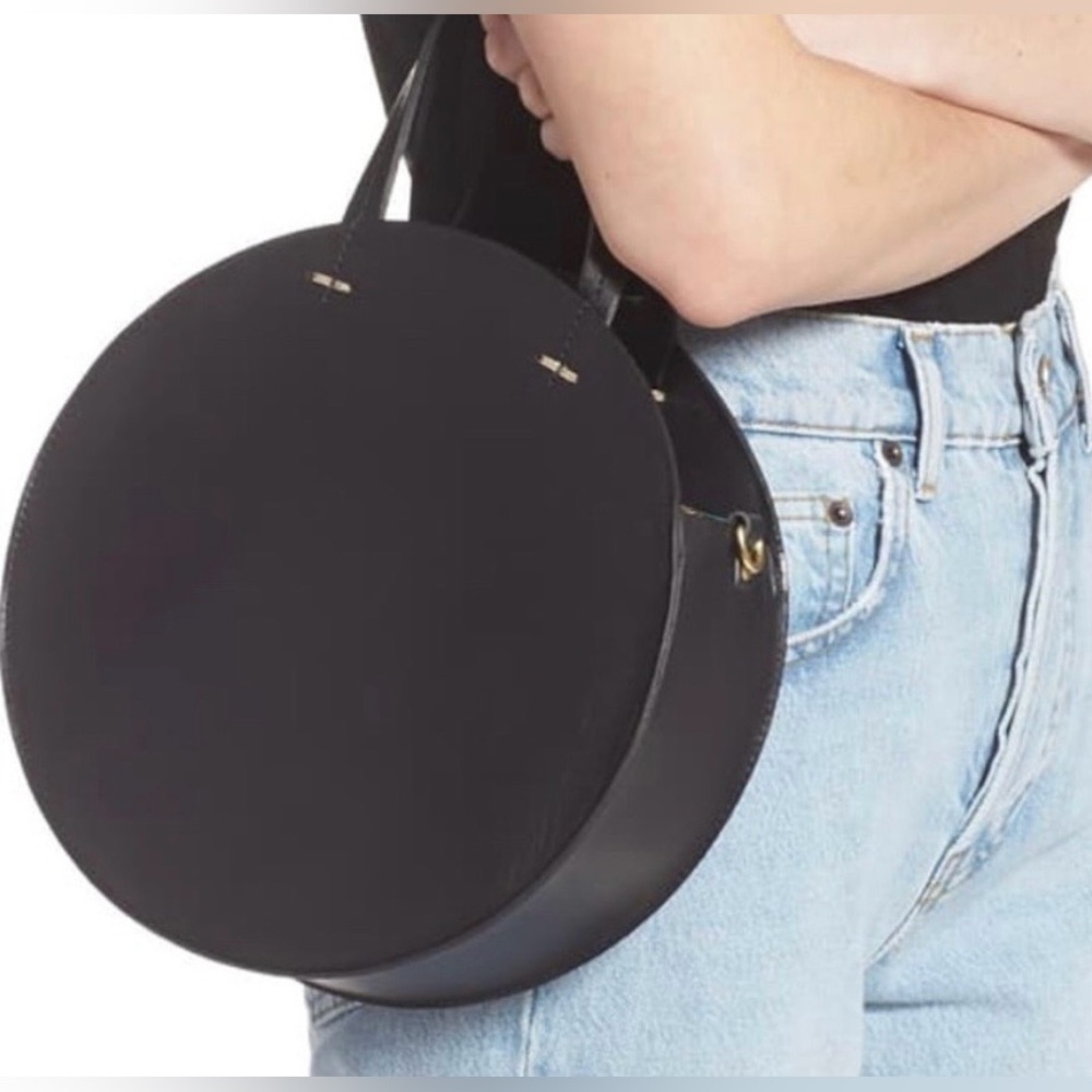 Clare V petit Alistair bag retail $365 with multicolor woven crossbody strap